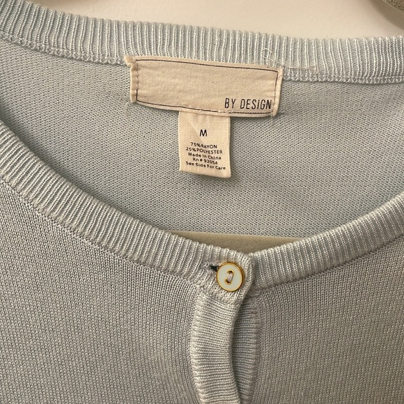By Design Cardigan, Lt Blue, size M - Picture 2 of 11